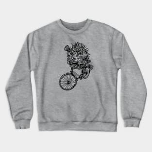 SEEMBO Puffer Fish Cycling Bicycle Bicycling Biking Riding Bike Crewneck Sweatshirt